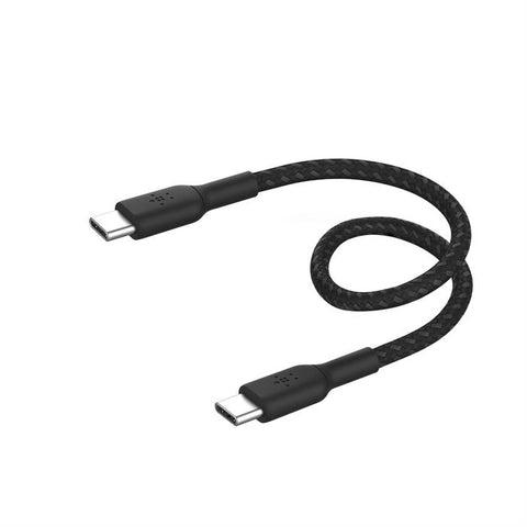 Belkin BoostCharge 60W Braided USB-C Cable (15cm) [Black]