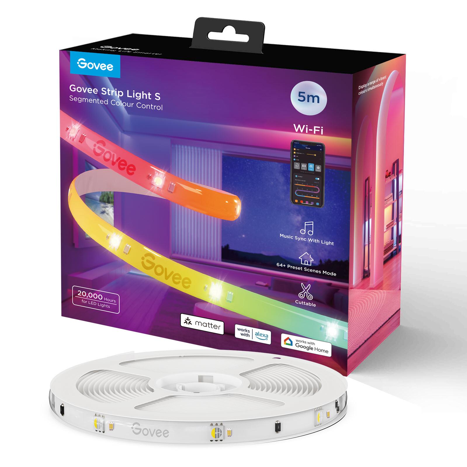 Govee RGBIC+W LED Light Strip (5m) [Matter Compatible] - JB Hi-Fi NZ