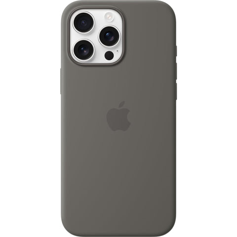 Apple Silicone Case with MagSafe for iPhone 16 Pro Max (Stone Grey)