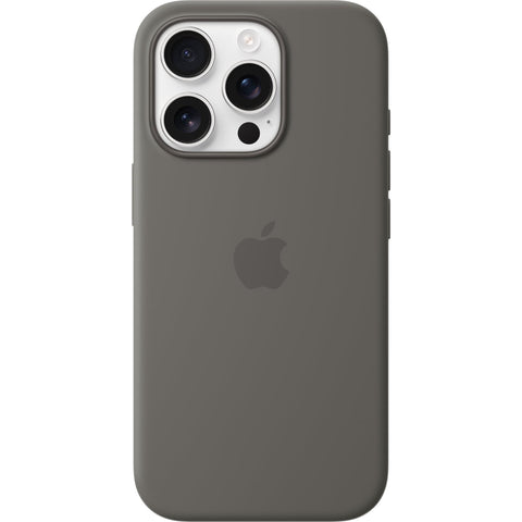 Apple Silicone Case with MagSafe for iPhone 16 Pro (Stone Grey)