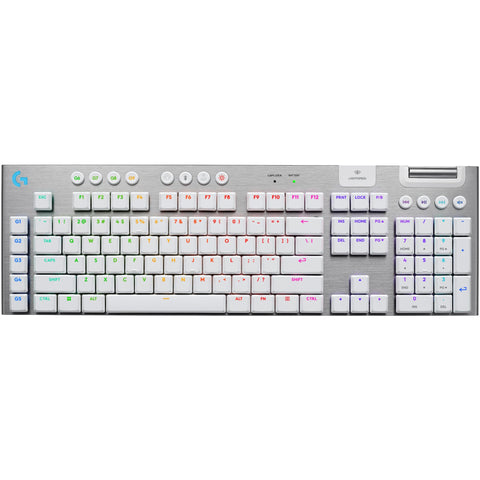 Logitech G915 X LIGHTSPEED Low-Profile Wireless Gaming Keyboard (White)