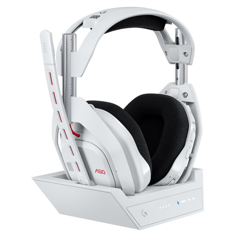 Logitech G Astro A50 Gen 5 LIGHTSPEED Wireless Gaming Headset + Base Station (White)