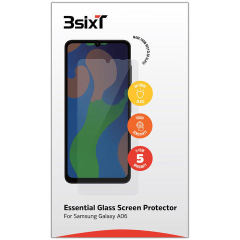 3sixT PrismShield Essential Glass Screen Protector for Samsung Galaxy A06