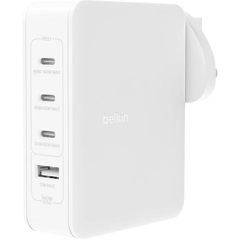 Belkin BoostCharge Pro 4-Port GaN 140W Travel Wall Charger