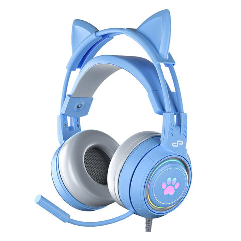 PowerPlay Cat RGB Gaming Headset (Blue)
