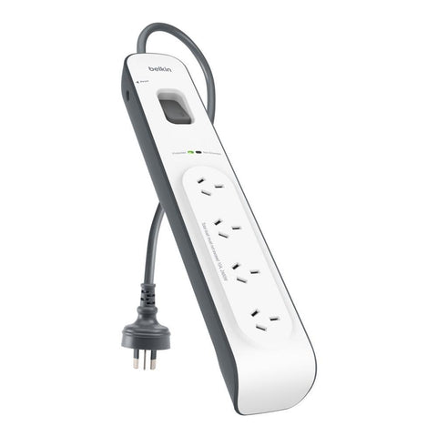 Belkin SurgeMaster Surge Protection Strip [2m Cord] (4-outlet)