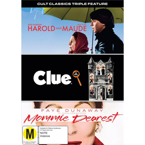 Cult Classic Triple (Harold & Maude/Clue/Mommy Dearest)