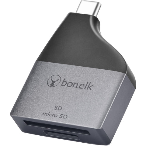 Bonelk USB-C to microSD/SD Card Reader (Grey)