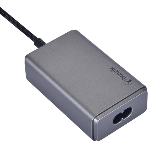 Bonelk Long-Life 65W PD GaN Desktop Chargerwith built-in 1.5m USB-C Cable (Space Grey)