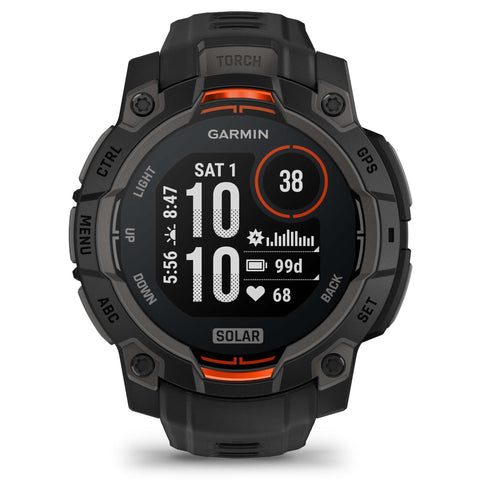 Garmin Instinct 3 45mm Solar Sports Watch (Black)