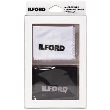 Ilford Microfibre Cleaning Cloth Twin Pack (Black & White)