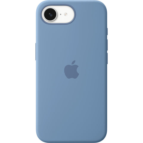 Apple Silicone Case for iPhone 16e (Winter Blue)