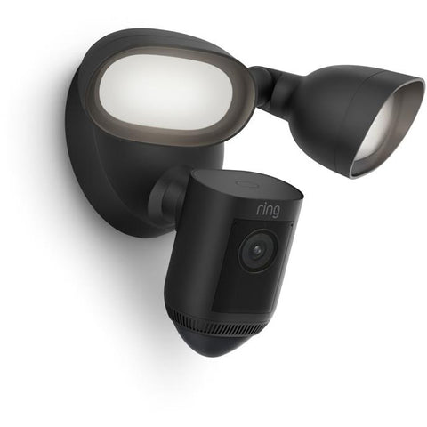 Ring Floodlight Security Camera Pro 2K Wired (Black)