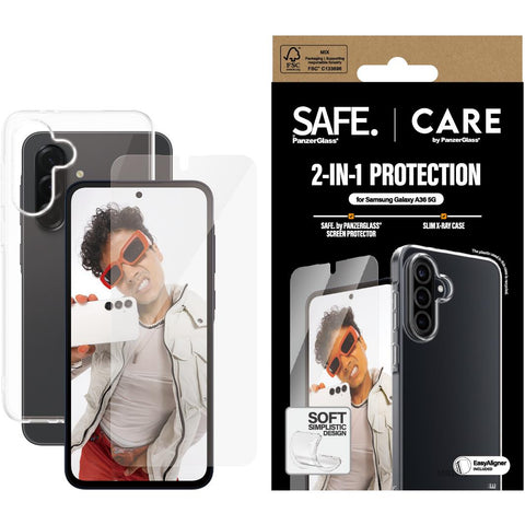 CARE by PanzerGlass 2-in-1 Protection Pack for Samsung Galaxy A36 5G