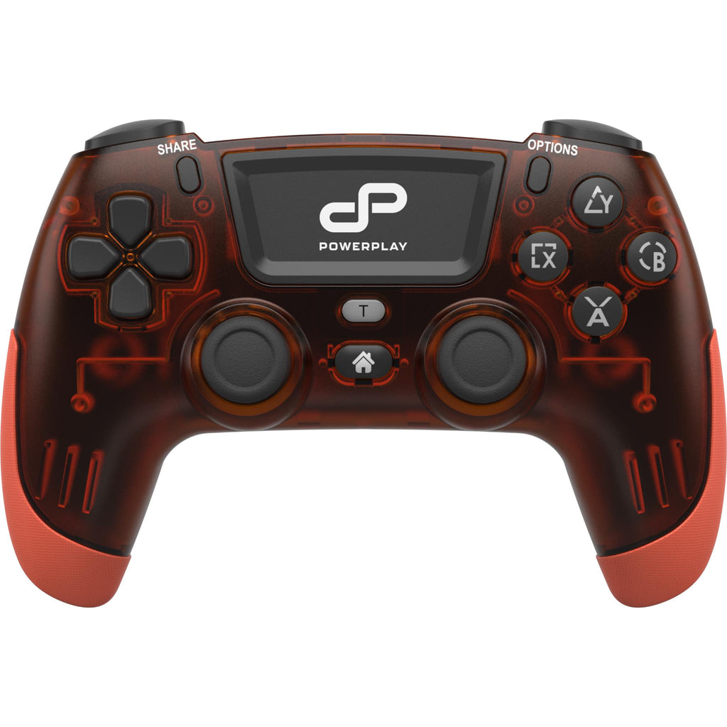 PowerPlay Wireless Controller for PS4 (Translucent Red) - JB Hi-Fi NZ