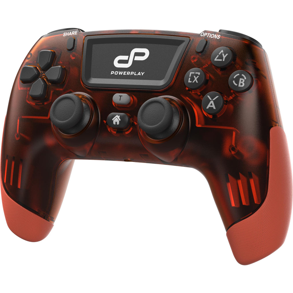 PowerPlay Wireless Controller for PS4 (Translucent Red) - JB Hi-Fi NZ