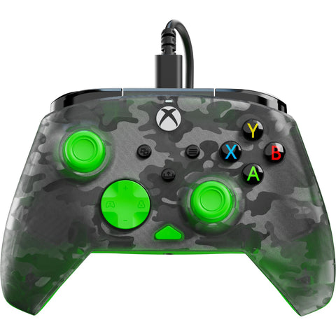 Turtle Beach Rematch Core Wired Gaming Controller for Xbox (Ghost Black Camo/Green)