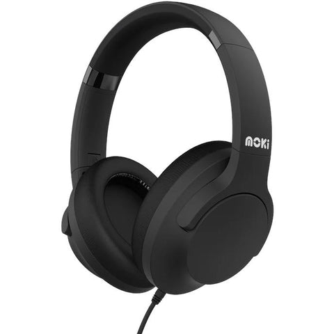 Moki Type-C Connect Headphones with Inline Mic & Control (Black)