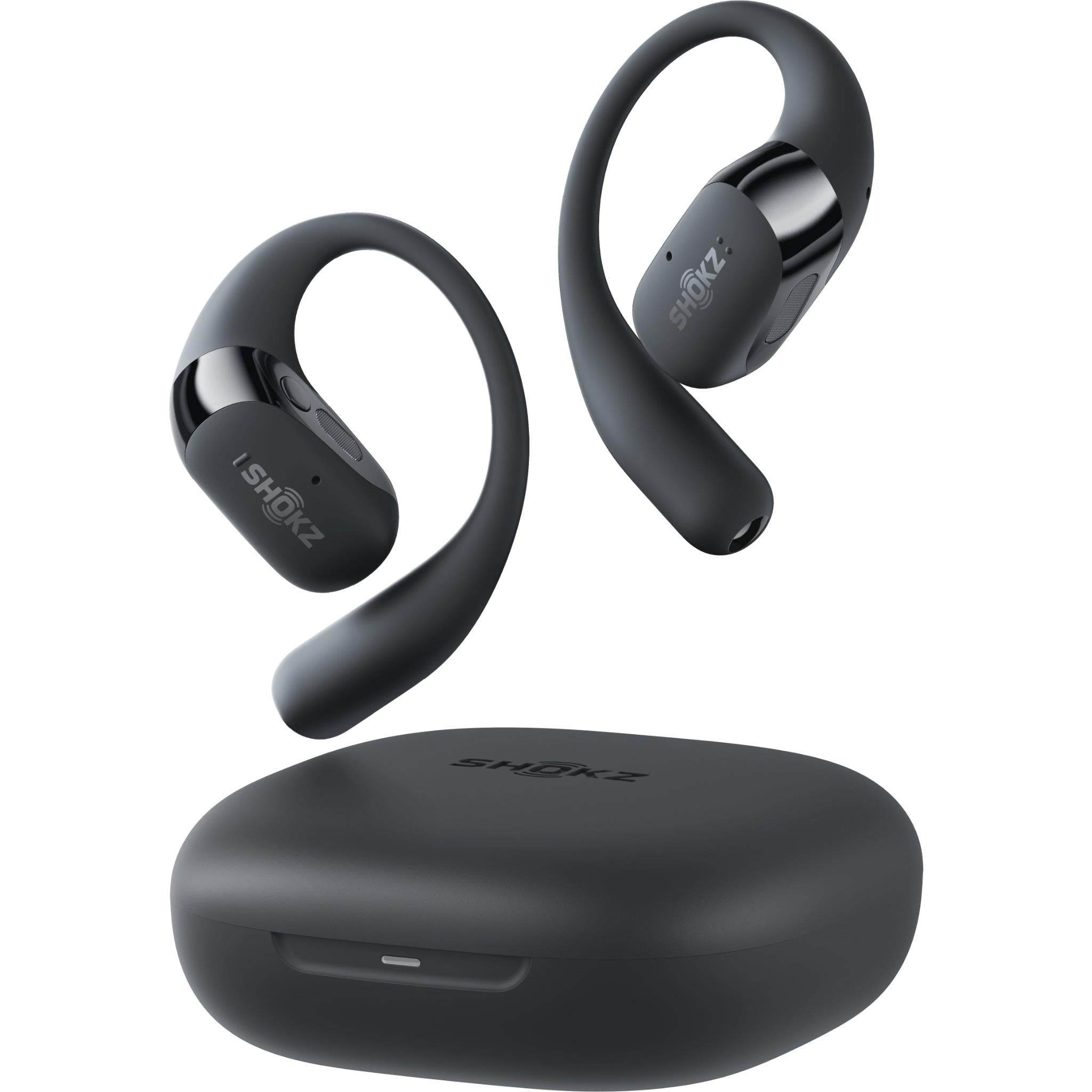Shokz OpenFit 2+ Open-Ear TWS Earbuds (Black) - JB Hi-Fi NZ