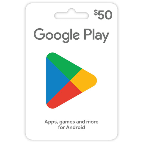 Google Play $50 Gift Card  (In-store Only)
