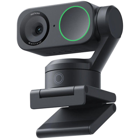 Insta360 Link 2 AI-Powered Pan, Tilt & Zoom 4K Webcam (Graphite Black)