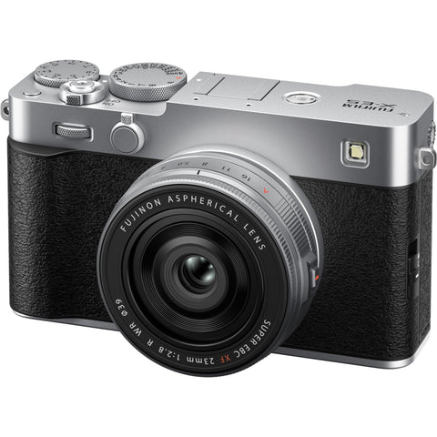 Fujifilm X-E5 Mirrorless Camera with 23mm Lens (Silver)