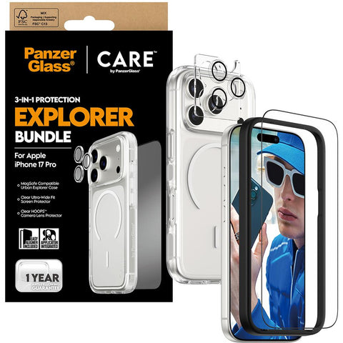 CARE by Panzer 3-in-1 Flagship Explorer Bundle for iPhone 17 Pro