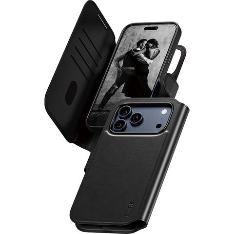 CARE by Panzer Tango Wallet Case for iPhone 17 Pro Max (Black)