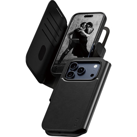 CARE by Panzer Tango Wallet Case for iPhone 17 Pro (Black)
