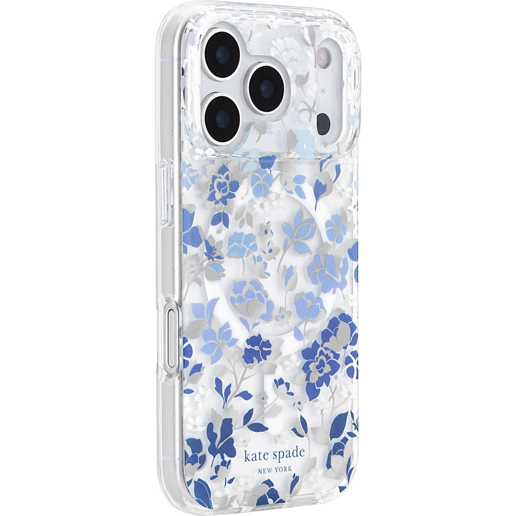 Kate Spade Protective MagSafe Case for iPhone 17 Pro (Flowerbed Blue ...