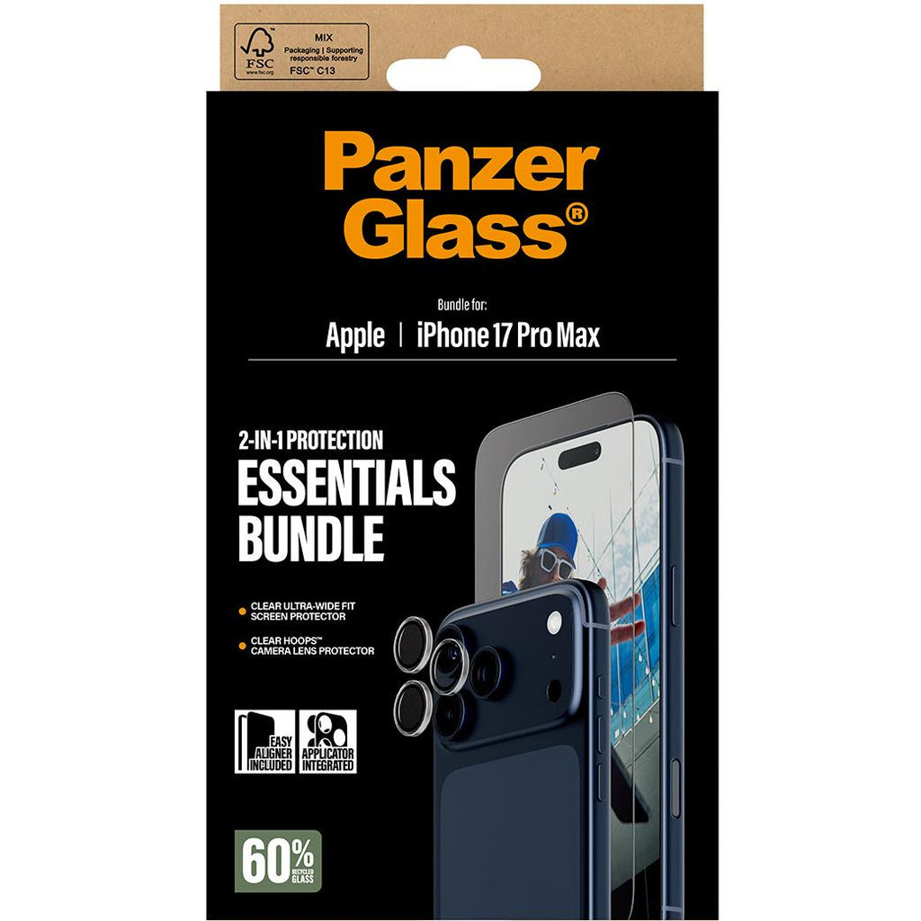 NEW'C Set van 4, 2 x Screen Protector voor iPhone 15 (6,1 Inch) en 2 x Camera Lens Protector - Gehard Glass Schermbeschermer - Luchtbelvrij - Ultrabestendig - 9H hardheidsglas