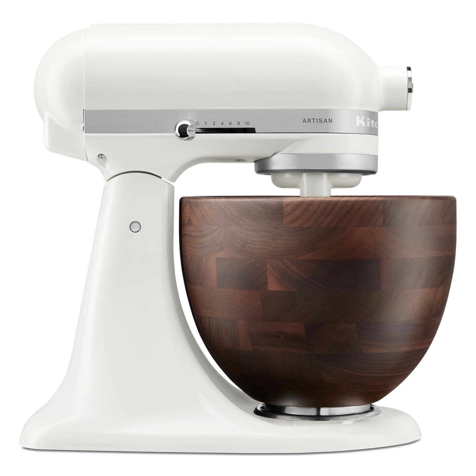 KitchenAid KSM156 4.7L Artisan Stand Mixer with Walnut Wood Bowl
