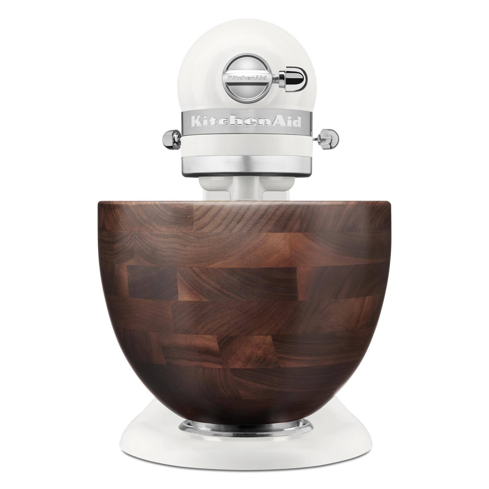 KitchenAid KSM156 4.7L Artisan Stand Mixer with Walnut Wood Bowl