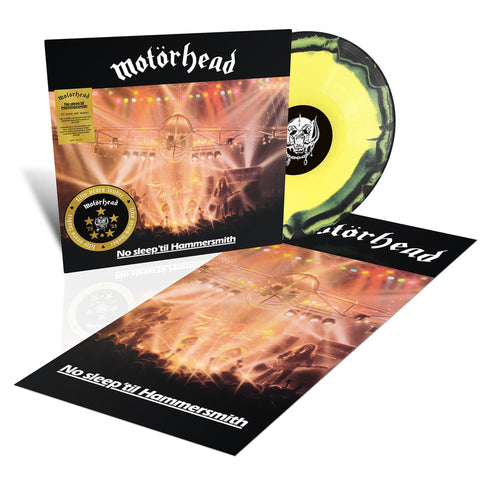 No Sleep ‘Til Hammersmith  (50th Anniversary Edition) (Yellow & Black Splatter Vinyl)