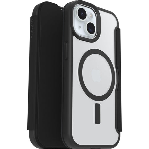 Otterbox React Folio MagSafe Case for iPhone 17e/16e/15/14/13 (Black Crystal)