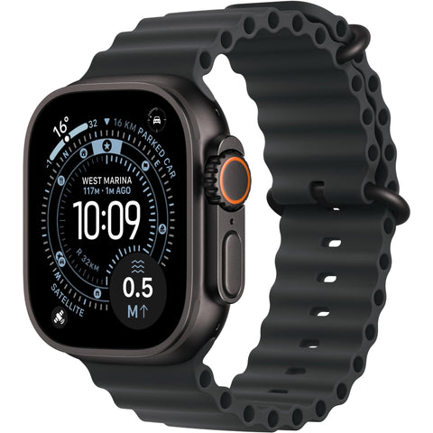 Apple Watch Ultra 3 49mm Black Titanium Case GPS + Cellular Ocean Band (Black)