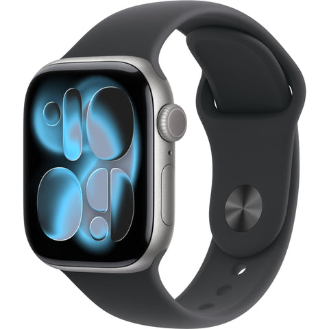 Apple Watch Series 11 42mm Space Grey Aluminium Case GPS Sport Band  (S/M) [Black]