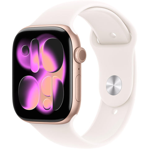 Apple Watch Series 11 46mm Rose Gold Aluminium Case GPS Sport Band (M/L) [Light Blush]