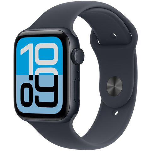 Apple Watch SE 3 44mm Midnight Aluminium Case GPS Sport Band (M/L) [2025]