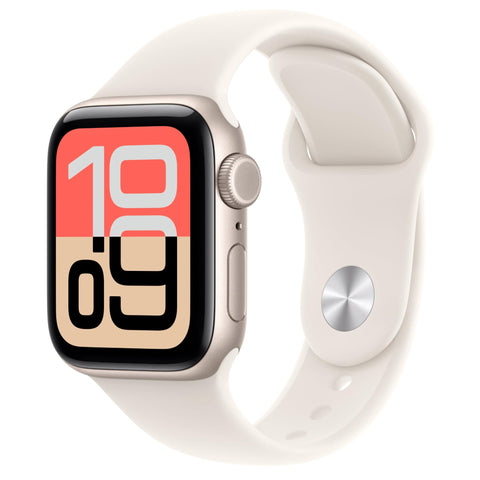 Apple Watch SE 3 40mm Starlight Aluminium Case GPS + Cellular Sport Band (S/M) [2025]