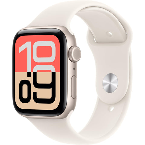 Apple Watch SE 3 44mm Starlight Aluminium Case GPS + Cellular Sport Band (M/L) [2025]