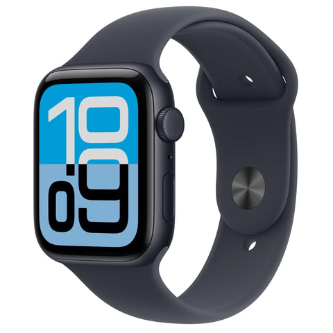 Apple Watch SE 3 44mm Midnight Aluminium Case GPS + Cellular Sport Band (S/M) [2025]