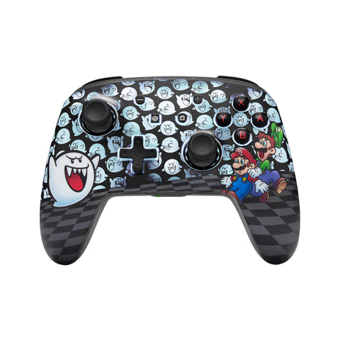 PowerA Enhanced Wireless Controller for Nintendo Switch with Ghost Lumectra (Mario Boo)