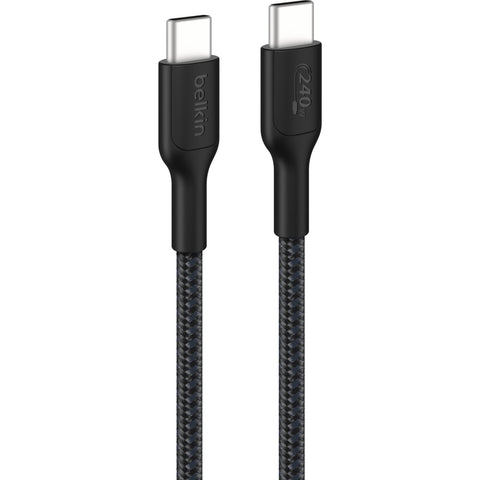 Belkin BoostCharge Pro USB-C 240W 2.0 Braided Cable [2m] (Black)
