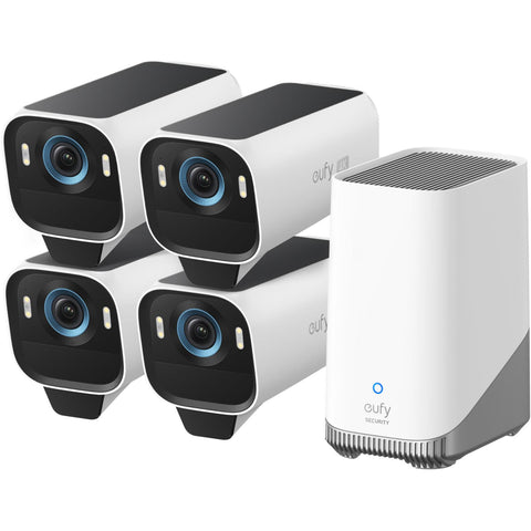 eufy S3 Pro (No HDD) Security Camera Kit (4 Pack)