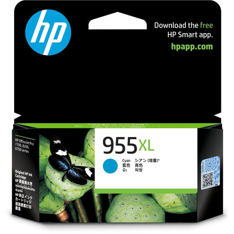 HP 955XL High Yield Original Ink Cartridge (Cyan)