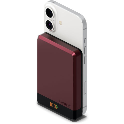 Cygnett MagSlim Magnetic Power Bank [10K] (Cherry)
