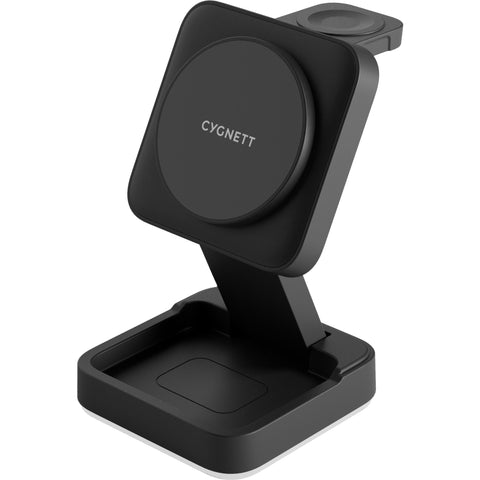 Cygnett Charge & Connect 3-in-1 Foldable Wireless Charger