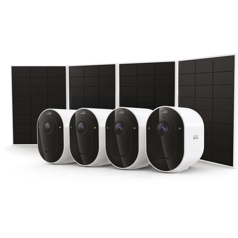 Arlo Pro 6 2K Outdoor Solar Security Camera & Solar Bundle Kit (4 Pack) + 12M Subscription