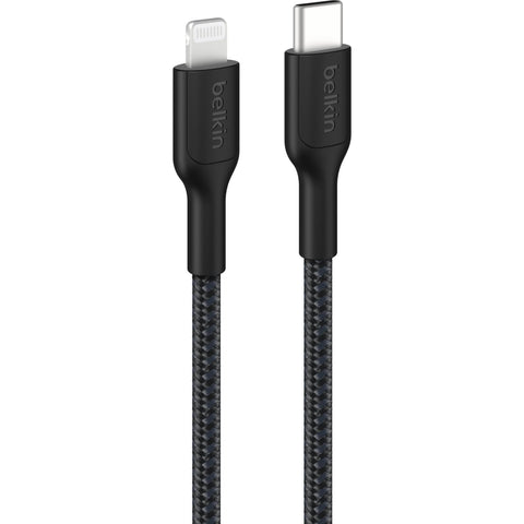 Belkin BoostCharge Braided USB-C to Lightning Cable [1m] (Black)